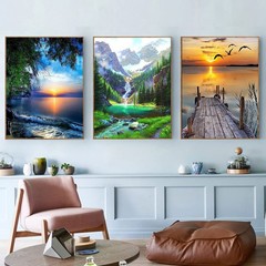 AOSGEDY 6 Pack Paint by Numbers for Adults Kids 12X16 inches, Multicolor