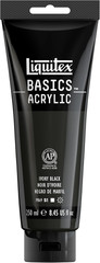 BASICS Acrylic Paint 250ml 8.45 Fl Oz (Pack of 1) Ivory Black
