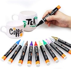 48 Pack Oil-Based Paint Markers Medium Tip for Wood Metal Glass Canvas