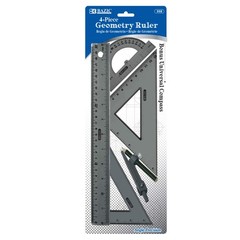 Geometry Ruler Combination Sets w/ Compass (5-Piece),Drafting Tools