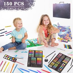 KINSPORY 150PC Art Set with Sketch Book, Coloring Art Kit Drawing Art Supplie…
