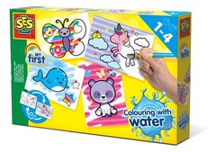 SES Creative 14454 Colouring with Water-Fantasy Animals, Various