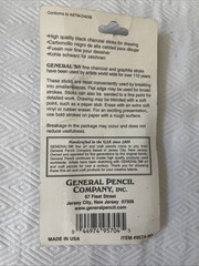 General 4 Soft Compressed Charcoal Set + Vine Charcoal Soft, Medium & Hard