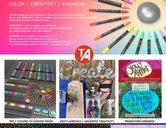 TOOLI-ART Acrylic Paint Markers Paint Pens Special Colors Set For Rock Painting,