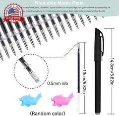 24Pcs Magic Pens & Refills for Magic Grooved Writing Practice, Disappearing Ink
