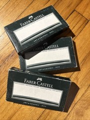 Boxed German Faber Castell Pitt Natural Black Charcoal Lot