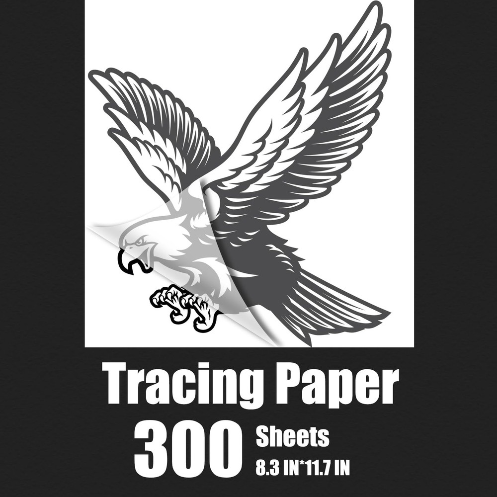 300 Sheets A4 Tracing Paper White Translucent Sketching Paper 8.5×11.5 Inch