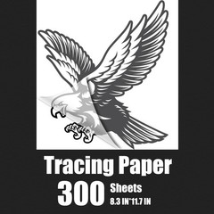 300 Sheets A4 Tracing Paper White Translucent Sketching Paper 8.5×11.5 Inch