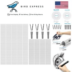 Electric Eraser Refills Set 400 pcs -Big & Small for Drawing and Art Replacement