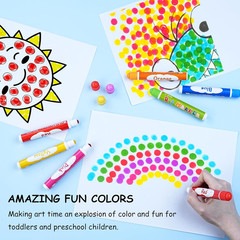 60 Pack Dot Markers, 12 Assorted Colors, 5 Sets X 12 Colors Washable Dot Paint M