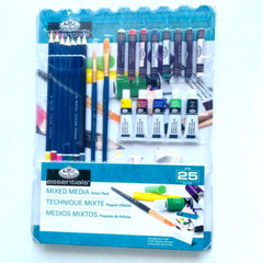 ROYAL LANGNICKEL ESSENTIALS MIXED MEDIA ARTIST PACK – 25 PC