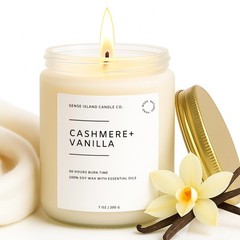 SENSE ISLAND Cashmere Vanilla Scented Candle for Clasic,