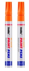 Orange Paint Markers, 2 Pack Oil-Based Waterproof Quick Dry Permanent Paint P…