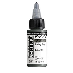 GOLDEN High Flow Acrylics, 1 Fl Oz (Pack of 1), Transparent Shading Gray