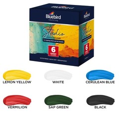 Studio Acrylic Paints Primary Colors 6pack 3.4 Fl Oz Each Basic Acrylic Paint Fo