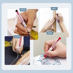 10pcs Long Nose Deep Hole Marker Pens Waterproof Construction Metal Marking