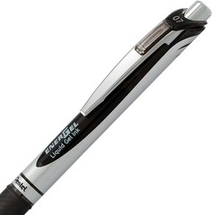 2 Pack EnerGel RTX Gel Pens Black Ink 0.7mm Retractable Stylish Design