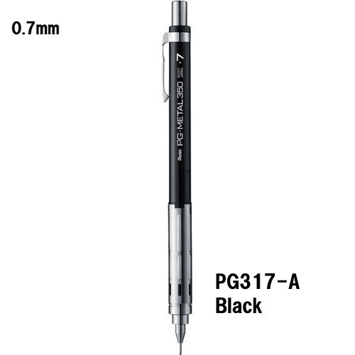 Pentel PG-METAL 350 Mechanical Pencil 0.7mm 0.9mm Choose from 2 Type PG317 PG319