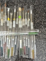 30 New Royal Soft Grip Clear Artist’s Paint Brushes Lot