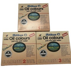 New Pelikan Vintage Oil Colour Sets 1, 2, & 3 total 18 Tubes of Paint