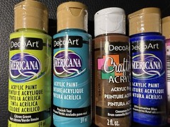 DecoArt Americana Acrylic Paint 2oz- 6 Pack – Variety of Colors – NEW Sealed