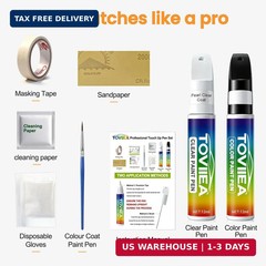 Glacial White Pearl(GWP) Touch Up Paint Compatible with KIA,2-In-1 Car Scratch R