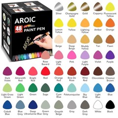 Vibrant 48-Color Paint Markers | Artist Professional Kit