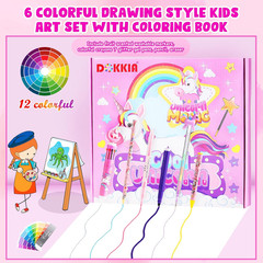 Fruit Scented Coloring Pens Markers Set 65 PCS Art Craft Drawing Case – Washable