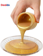 Acrylic Paint Metallic Gold, Non Toxic, Non Fading, 100Ml Gold Leaf Paint for Ar