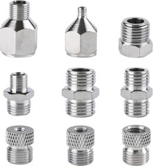 9Pcs Airbrush Adapter Set Air Brush Fitting Connector Kit Airbrush Accessories f