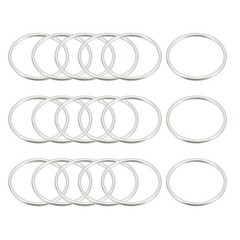 Round Earring Beading Hoop Rings Circle Link Ring 20mm/ 0.78″ Silver Tone,100pcs