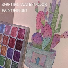 60-Color Metallic And Shimmer Watercolor Paint Set for Artists And Hobbyists APR