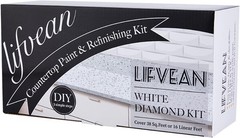 LIFVEAN Granite Countertop Paint 1 Count (Pack of 1), Acrylic-White