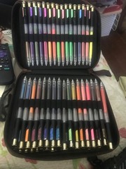 ZSCM Retractable Gel Pen Set -100 colors-lightly used. Adult Coloring