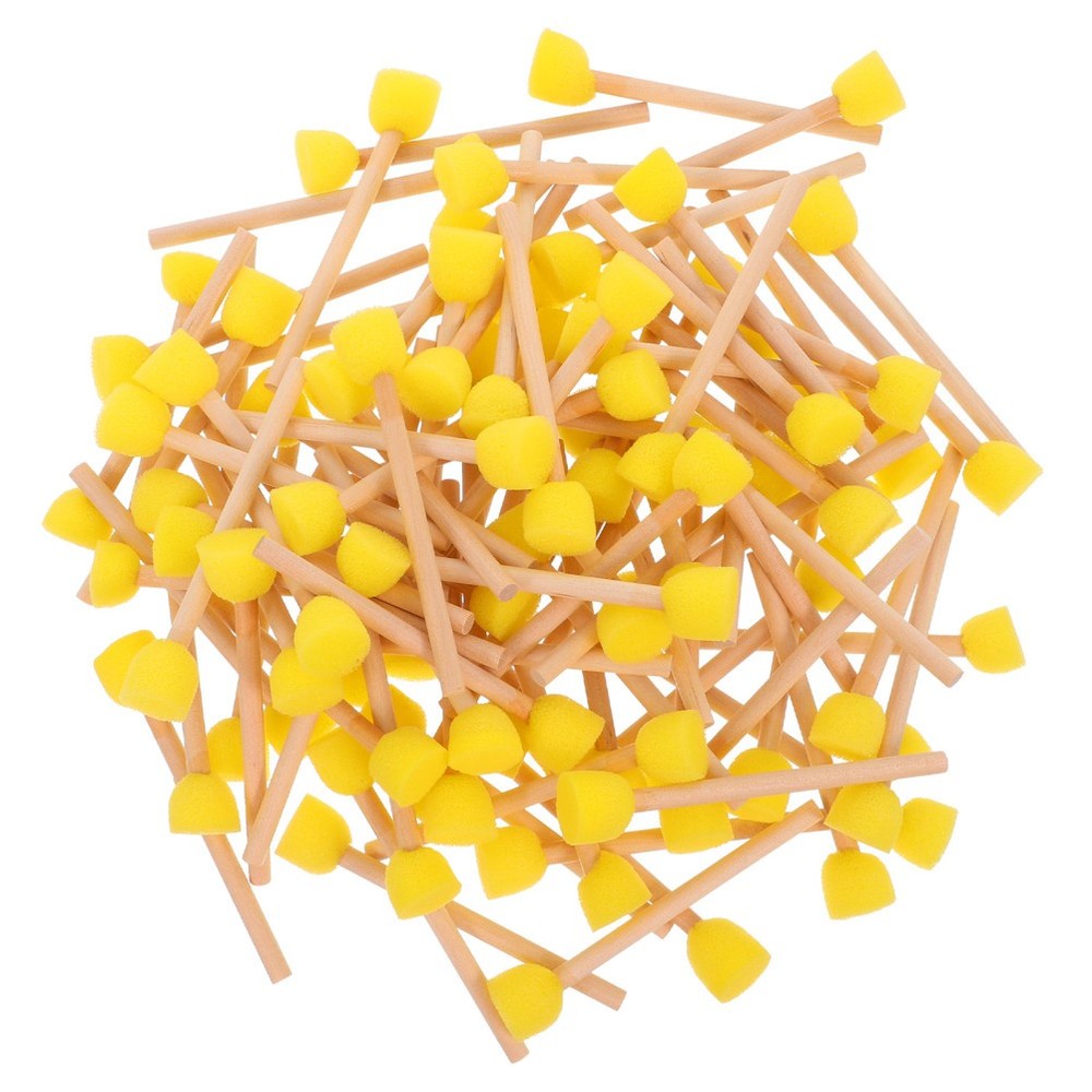 80 Pcs Round Sponge Brush Beginner Watercolor Paintbrushes Children’s Craft
