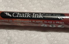 Chalk Ink Wet Wipe Markers, 6mm Chalk White – New – Still Sealed