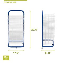 25-Shelf Mobile/Wall Mountable Art Drying Rack for Art Studios & Classrooms, …