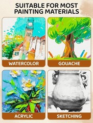 30 Sheets Watercolor Paper 8.5 x 11, Cold Press x 11 IN, 30