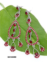 Chandelier Crystal Earrings – Red – ER-EA1264RD