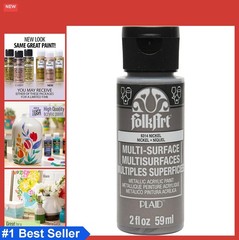 Metallic Paint 2 oz Multi-Surface Water-Based Non-Toxic Dishwasher Safe Indoor