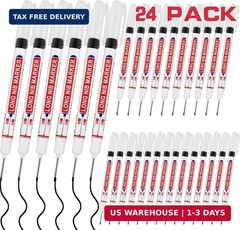24 PCS Long Head Deep Hole Marker Pens,20mm Long Nib Marker,Longs Nose Markers,W