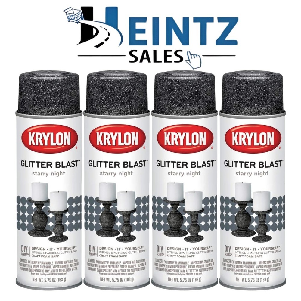 KRYLON 3805 — Glitter Blast Starry Night 5.75 oz 4 Pack