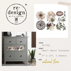 Natural Flora | Mini Decor Transfers | Redesign with Prima | Rub On Transfer