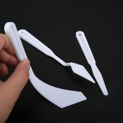 7Pcs/set Artist Tool Plastic Palette Knives Scraper Spatula Shove Art Kits