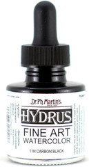 Hydrus Fine Art Watercolor (11H) Watercolor Bottle, 1.0 Oz, Carbon Black, 1 Bott