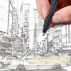 Micro Fineliner Pens, Black Drawing Art Pens,12 Archival Pen Waterproof Ink S…
