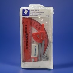 Staedtler Student Math Set 6/PC Protractor/Compass/Ruler Office School Home