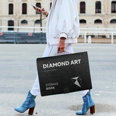 A2 Diamond Painting Storage Book Diamond Art Portfolio Book Plastic Sleeves