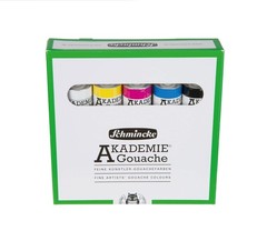 – AKADEMIE® Gouache, 5 x 0,68 fl oz / 20 ml tubes, 72 205 097, 5 basic colors…