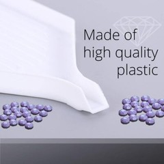 24PCS Diamond Art Painting Sorting Trays – 3.8×2.8 Inch Plastic White